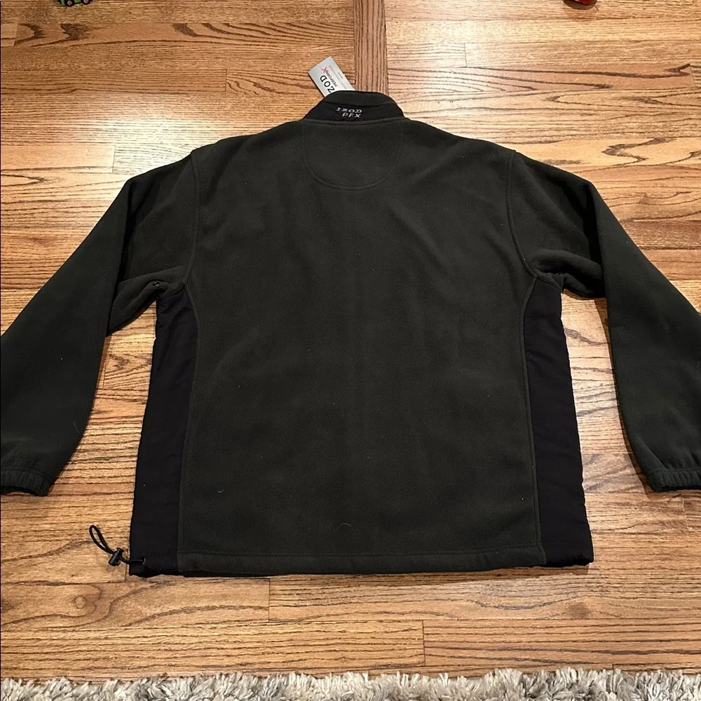 NWT- Izod Men's Dark Green /black Performance Jacket. Size XL